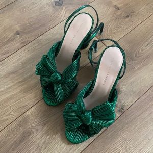 LOEFFLER RANDALL CAMELLIA HEELS — SIZE 8